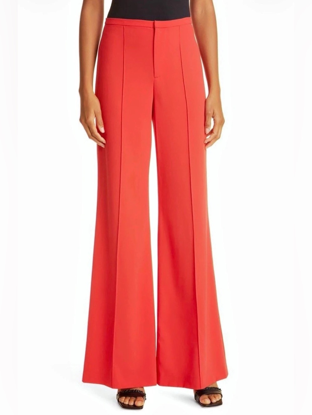 alice + olivia Dylan Wide-Leg Pants Red Size 2